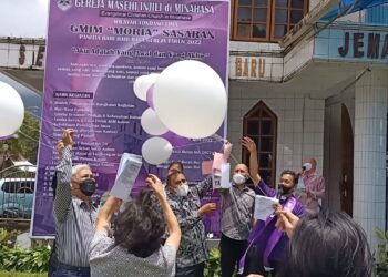 Bersama JWS, Pdt Rende Buka Rangkaian Kegiatan Hari Hari Raya Gereja Jemaat GMIM Moria Sasaran Dimulai