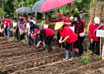 Bupati ROR dan TP-PKK Minahasa Ajak Masyarakat Galakkan Menanam dan Beternak