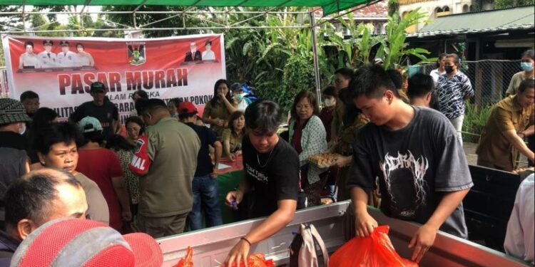 Pasar Murah Pemkab Minahasa Diminati Warga