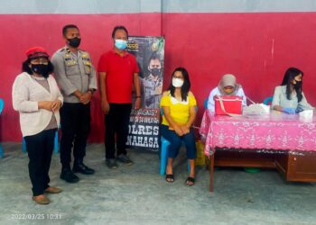Kerjasama Dengan Pihak Kepolisian, Pemdes Desa Libah Gelar Vaksinasi