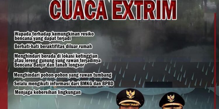 Cuaca Buruk, Masyarakat Minahasa Dihimbau Waspada Bencana
