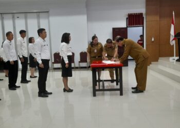 Dilantik Sekda Minahasa, Ini 18 Pejabat Administrator, Pengawas dan Fungsional 