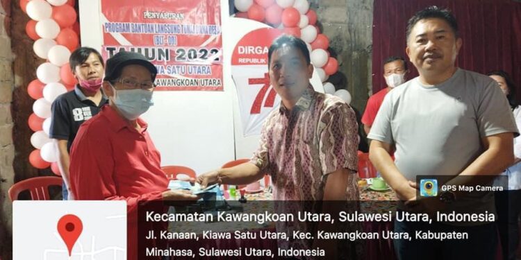 Pemdes Kiawa Satu Utara Salurkan BLT Kepada 100 KPM