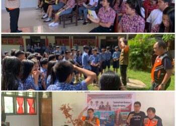 BPBD Minahasa Berikan Sosialisasi Terkait Kebencanaan Disejumlah Sekolah