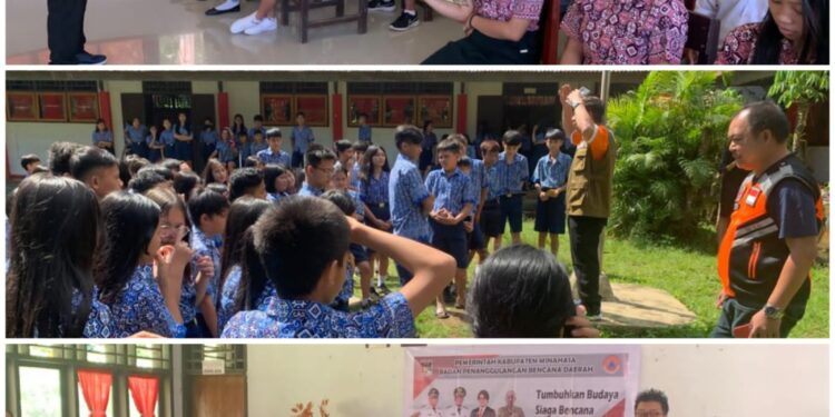 BPBD Minahasa Berikan Sosialisasi Terkait Kebencanaan Disejumlah Sekolah