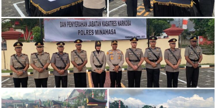 Kapolres Minahasa AKBP Ketut Suryana Lantik Lima Kasat  Baru