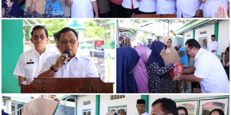 Lagi Wabup Robby Salurkan Bantuan Paket Sembako, Kali Ini Giliran Kaum Dhuafa Lansia Di Kecamatan Mandolang dan Tombariri