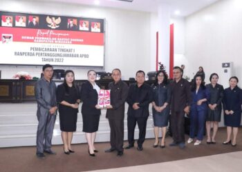 DPRD Minahasa Gelar Rapat Paripurna Pembicaraan Tingkat I Ranperda Tertanggungjawaban APBD 2022