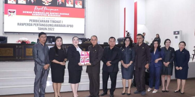 DPRD Minahasa Gelar Rapat Paripurna Pembicaraan Tingkat I Ranperda Tertanggungjawaban APBD 2022
