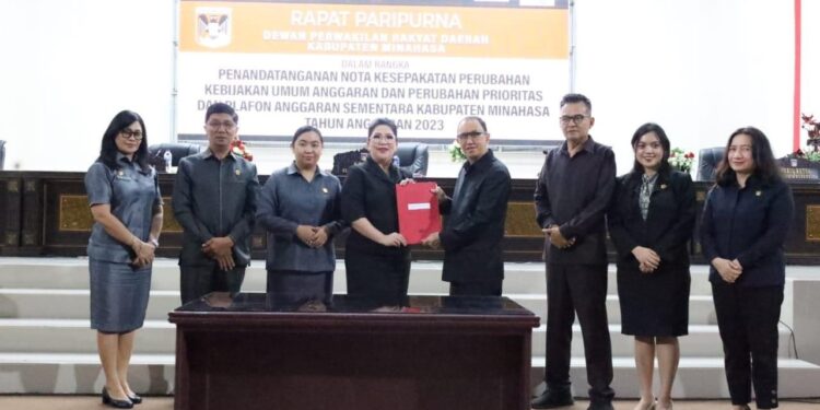 Paripurna DPRD Minahasa Setujui KUA-PPAS APBD Perubahan Tahun 2023