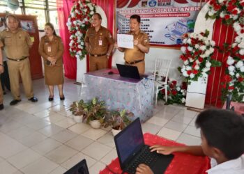 Pj Bupati Minahasa Rilis Token Pelaksanaan ANBK Tahun 2023