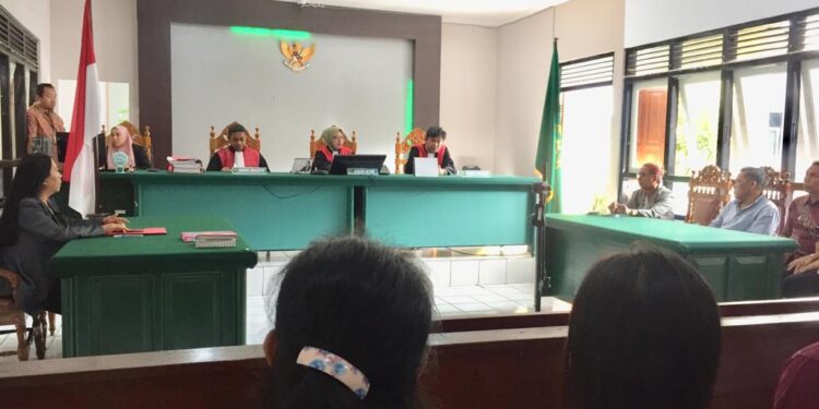 PN Tondano Bacakan Putusan Gugatan Sengkata Tanah Di Kelurahan Talete Dua