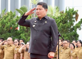 Irup Hari Pahlawan Pj Bupati Minahasa Sampaikan Sabutan Mensos RI