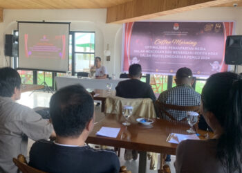 KPU Minahasa Ajak Wartawan Cegah dan Tangani Berita Hoax Pada Pemilu 2024