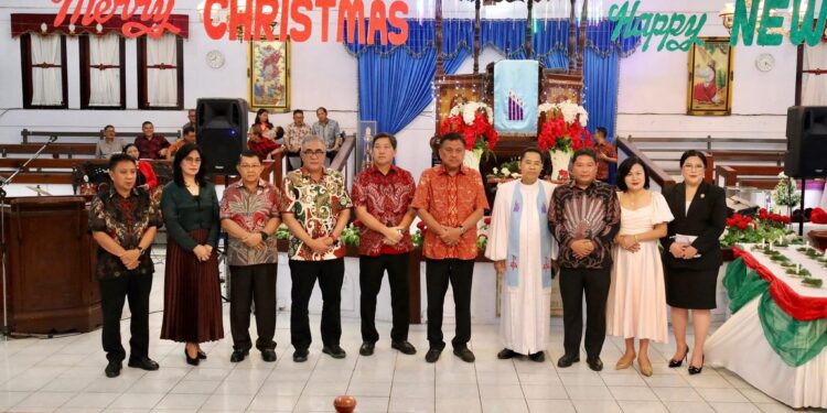 Ibadah Perayaan Natal Pemkab Minahasa Dihadiri OD-SK dan Pj Bupati Kumendong