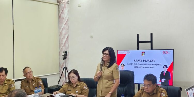 Sekda Minahasa Lynda Watania Pimpin Rakoor Terkait PPID