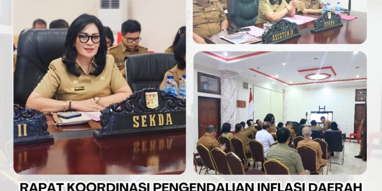 Sekda Minahasa Ikuti Rakoor Pengendalian Inflasi Daerah Secara Virtual