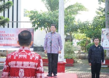 Pimpin Apel Awal Tahun 2024, Pj Bupati Minahasa Tegaskan Kadis Jalankan Program Yang Telah Tertata Di APBD
