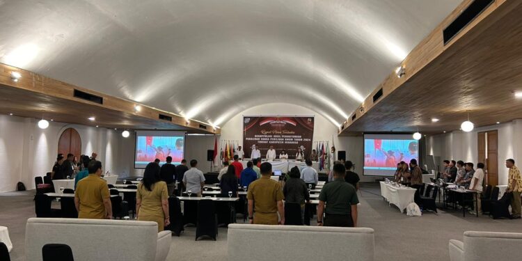 KPU Minahasa Gelar Rapat Pleno Terbuka Perolehan Suara Pemilu Tahun 2024
