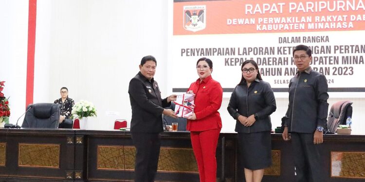 Glady Kandouw Pimpin Rapat Paripurna LKPJ Kepala Daerah Tahun Anggaran 2023