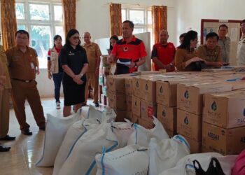 Pemkab Minahasa Bantu Korban Bencana Alam Erupsi Gunung Ruang