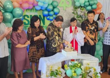 HUT Ke 43 Jemaat GMIM Sion Sendangan Dihadiri Pj Bupati Minahasa 