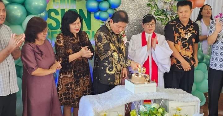 HUT Ke 43 Jemaat GMIM Sion Sendangan Dihadiri Pj Bupati Minahasa 