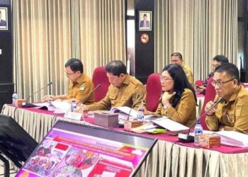 Digelar Kemendagri, Pj Bupati Minahasa Ikuti Evaluasi Kinerja 