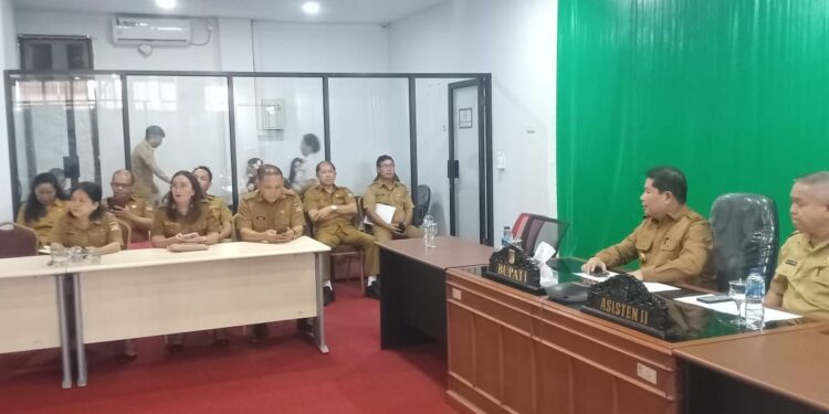 Kumendong Ikuti Rakoor Dengan Pemerintah Pusat. Kali Ini Bahas Perkembangan Harga Komoditi 