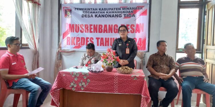 Pemdes Kanonag Tiga Gelar Musrembang Desa RKPDES Tahun 2024