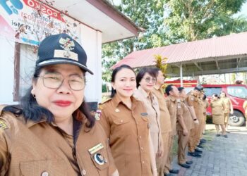 Hukum Tua Desa Kanonang Tiga Mengikuti Upacara Peringatan Hari Sumpah Pemuda Ke 95