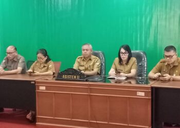 Wakili Bupati Minahasa, Asisten II Ikuti Zoom Pengendalian Inflasi dan Percepatan Penanggulangan Polio