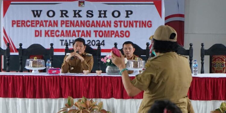 Turun Hingga Ke Desa, Pj Bupati Minahasa Cek Penanganan Stunting di Tompaso Raya