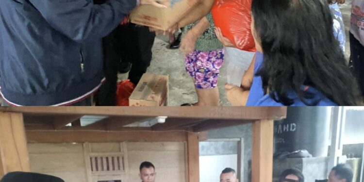 Kandouw – Kumendong Kompak Bantu Warga Terkena Musiba Banjir