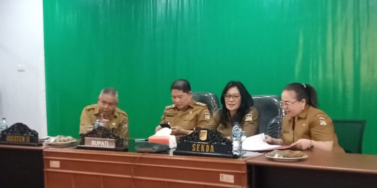 Bupati dan Sekda Minahasa Ikuti Rakoor TPID