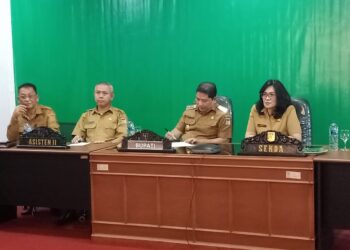 Bupati Kumendong Didampingi Sekda Watania Kembali Ikuti Rakoor Pengendalian Inflasi