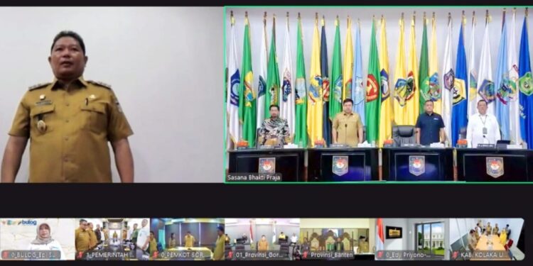 Bupati Minahasa Ikut Rakoor TPID Pengendalian Inflasi Bersama Kemendagri RI