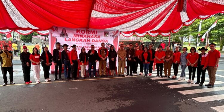 Wujudkan Masyarakat Sehat dan Bugar, KORMI Minahasa Gelar Lomba Line Dance