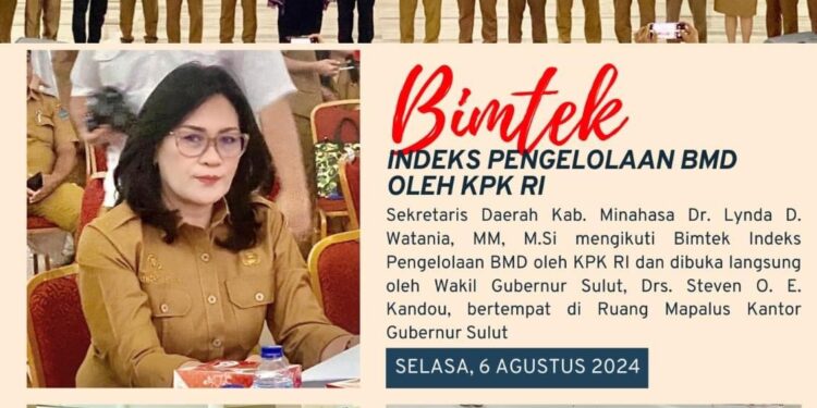 Sekda Lynda Watania Ikuti Bimtek Perhitungan Indeks Pengelolaan Barang Milik Daerah