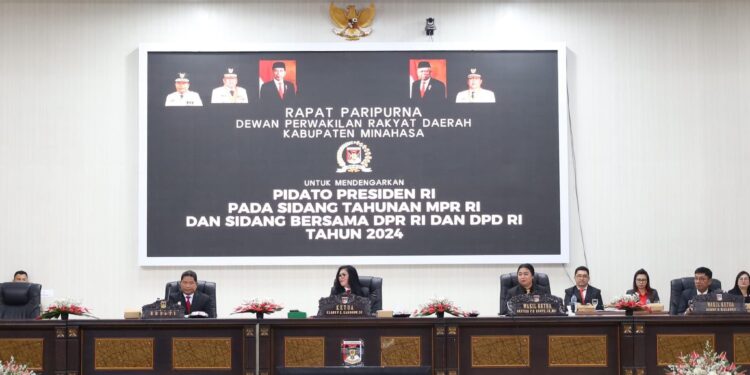 Bupati Minahasa Hadiri Rapat Paripurna DPRD, Dengarkan Pidato Kenegaraan Presiden RI