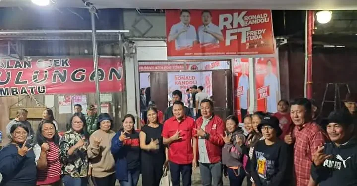 Resmikan Posko Utama di Tombatu, RF-FT Berharap Tempat Ini Jadi Sarana Komunikasi Tim