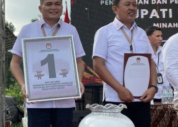 Pencabutan Nomor Urut Calon Bupati Mitra, Pasangan Calon RK-FT No Urut Satu