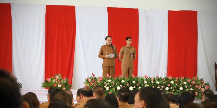 Pemkab Minahasa Gelar Apel dan Ibadah Awal Bulan Oktober