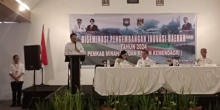 Bupati Tendean Buka Kegiatan Desiminasi Penyusunan Pengembangan Inovasi Daerah