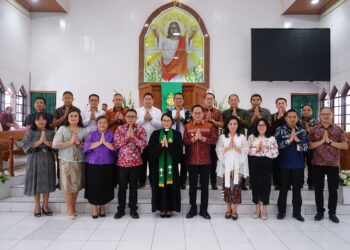 Pj Bupati Minahasa Ajak Jemaat GMIM Moria Sasaran Tondano Sukseskan Pilkada 2024