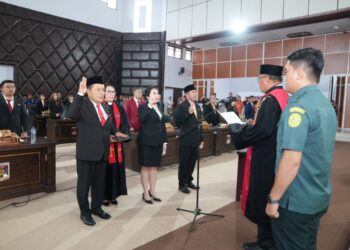 DPRD Minahasa Gelar Rapat Paripurna Pelantikan Ketua dan Wakil Ketua DPRD Periode 2024-2029