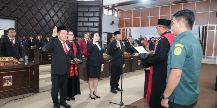 DPRD Minahasa Gelar Rapat Paripurna Pelantikan Ketua dan Wakil Ketua DPRD Periode 2024-2029