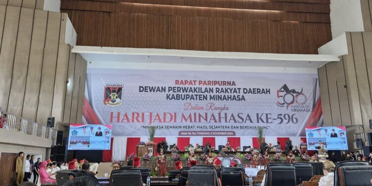 DPRD Minahasa Gelar Paripurna Hari Jadi Minahasa Ke 596