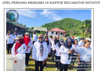 Pemdes Ratatotok Gelar Apel Perdana 2025