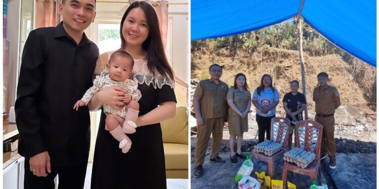 Pengusaha Muda Dylan Kandoli Peduli Bencana, Bantu Keluaraga Korban Kebakaran di Desa Mundung  